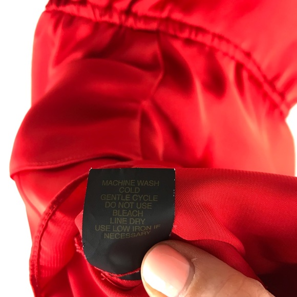 Red Ruffles Satin Top ❤️ - Picture 8 of 8